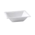 Bols carré 18x18x4cm bagasse blanche